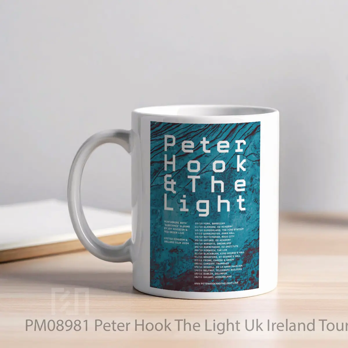 Mug Peter Hook The Light Uk Ireland Tour 2024 MPM08981 - All-side / Desain