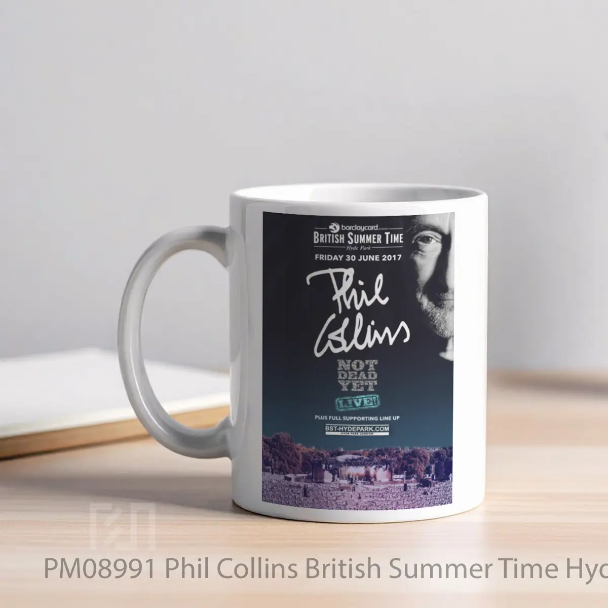 Mug Phil Collins British Summer Time Hyde Park 2017 MPM08991 - All-side / Desain