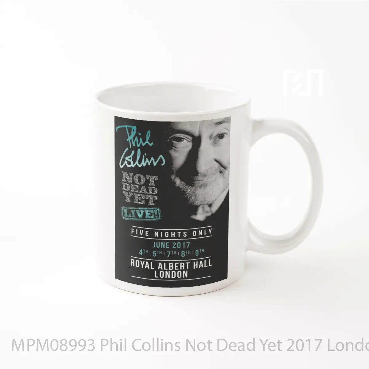 Mug Phil Collins Not Dead Yet 2017 London Royal Albert Hall MPM08993