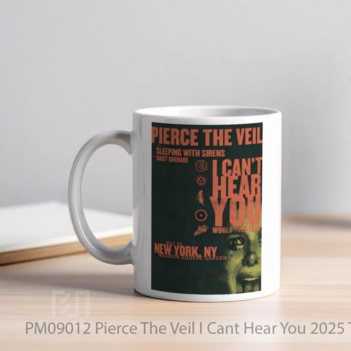 Mug Pierce The Veil I Cant Hear You 2025 Tour MPM09012 - All-side / Desain