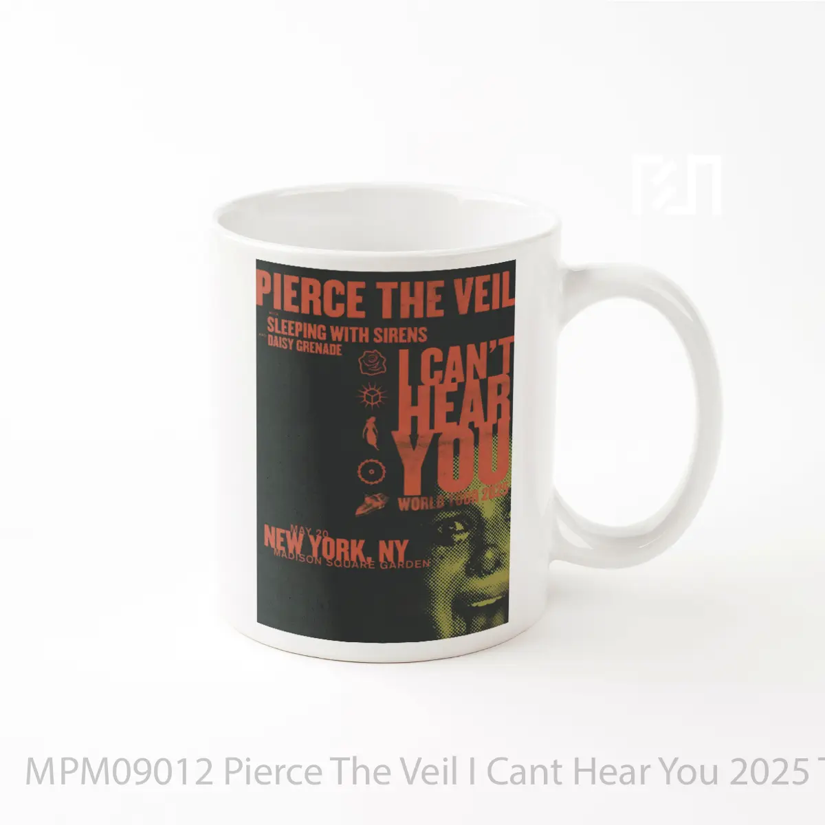 Mug Pierce The Veil I Cant Hear You 2025 Tour MPM09012