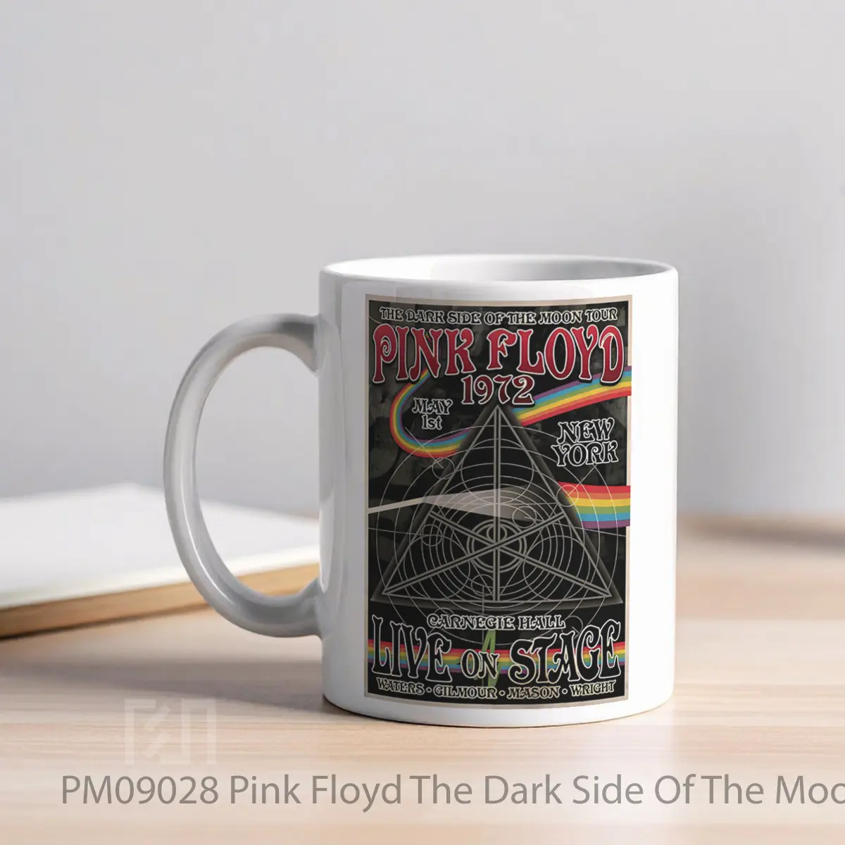 Mug Pink Floyd The Dark Side Of The Moon 1972 Tour New York Carnegie Hall MPM09028 - All-side / Desain