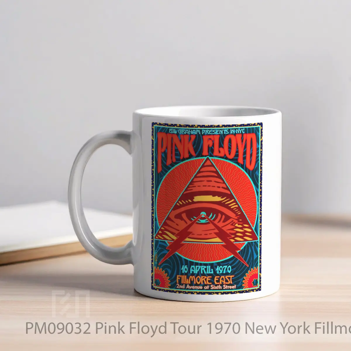 Mug Pink Floyd Tour 1970 New York Fillmore East MPM09032 - All-side / Desain
