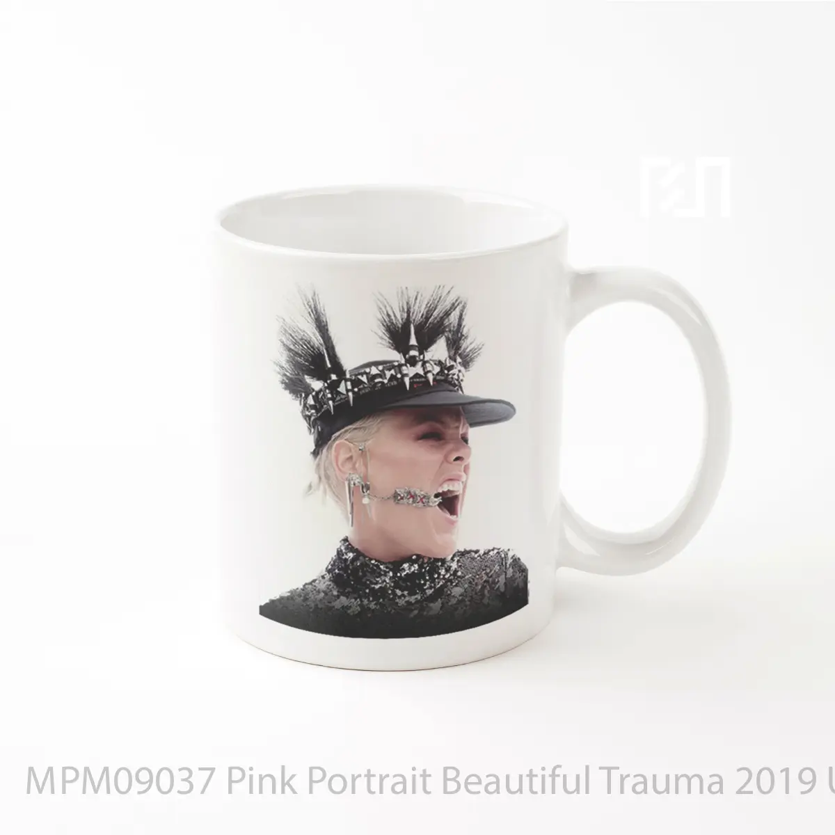 Mug Pink Portrait Beautiful Trauma 2019 Uk Eur MPM09037