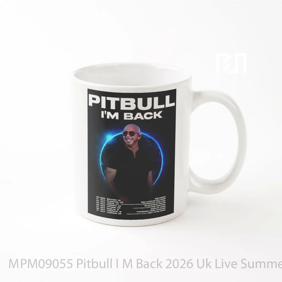 Mug Pitbull I M Back 2026 Uk Live Summer Tour MPM09055