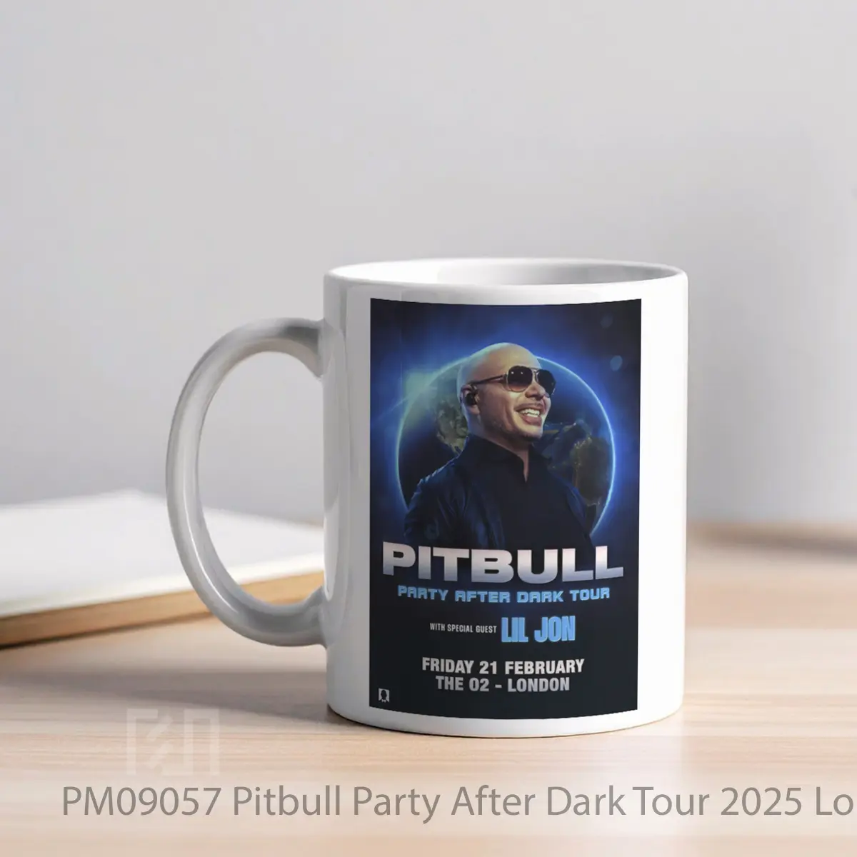 Mug Pitbull Party After Dark Tour 2025 London The O2 Arena MPM09057 - All-side / Desain