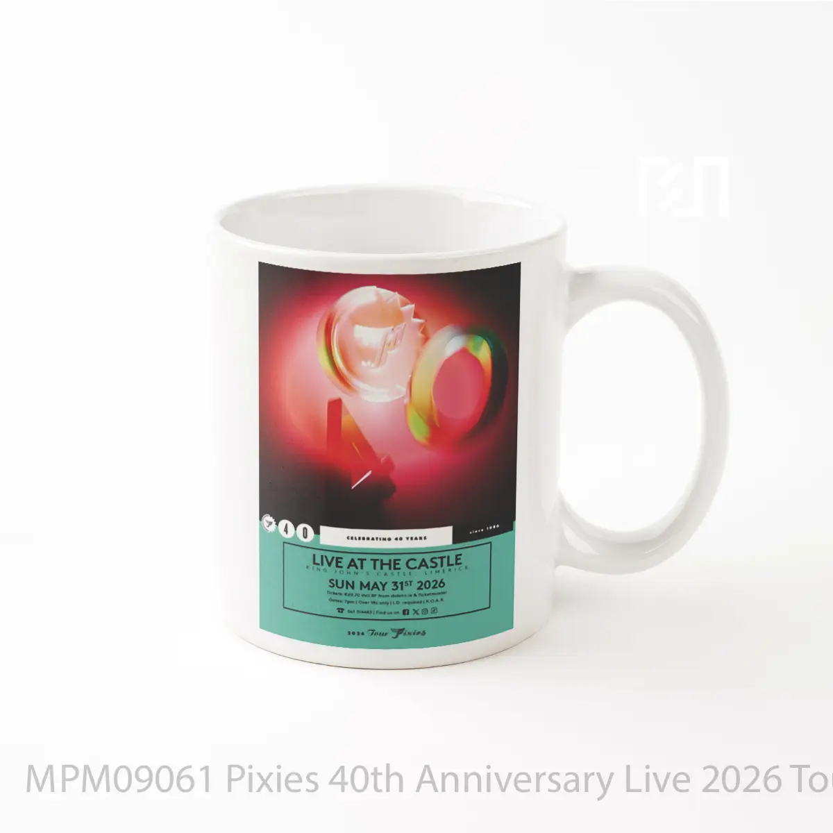 Mug Pixies 40th Anniversary Live 2026 Tour Lime MPM09061