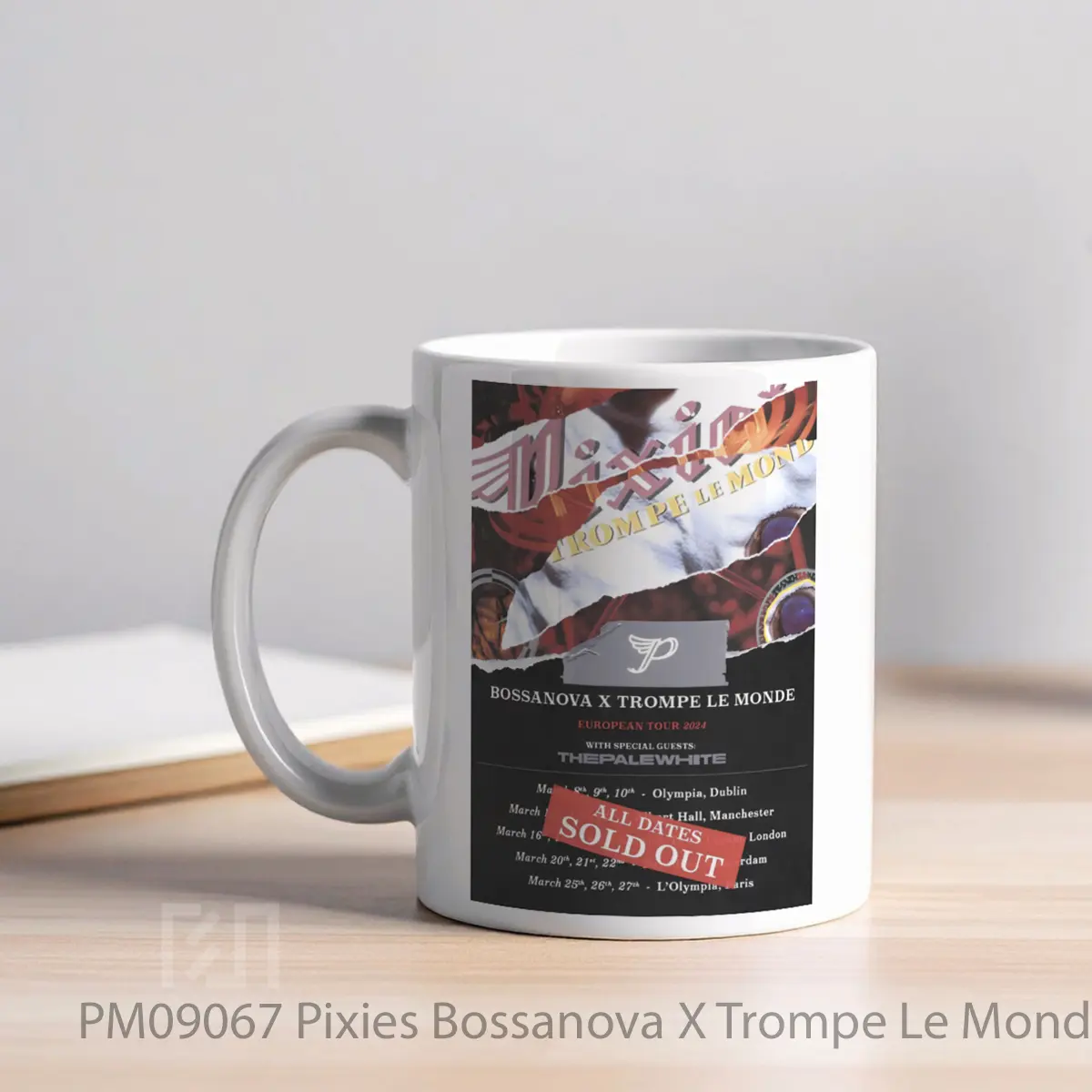 Mug Pixies Bossanova X Trompe Le Monde 2024 Uk European Tour MPM09067 - All-side / Desain