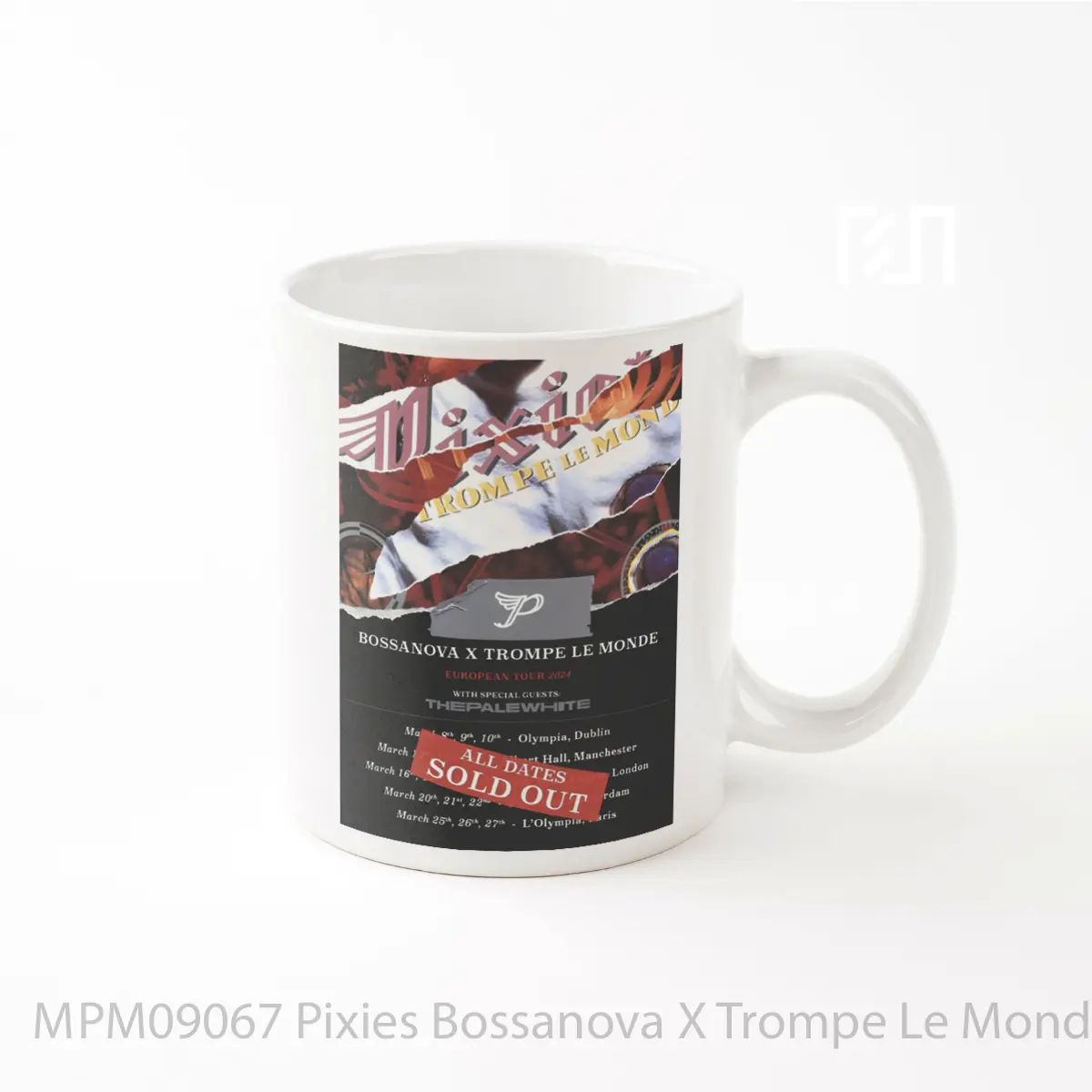 Mug Pixies Bossanova X Trompe Le Monde 2024 Uk European Tour MPM09067