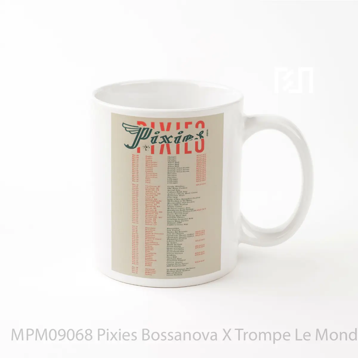 Mug Pixies Bossanova X Trompe Le Monde World Tour 2024 MPM09068