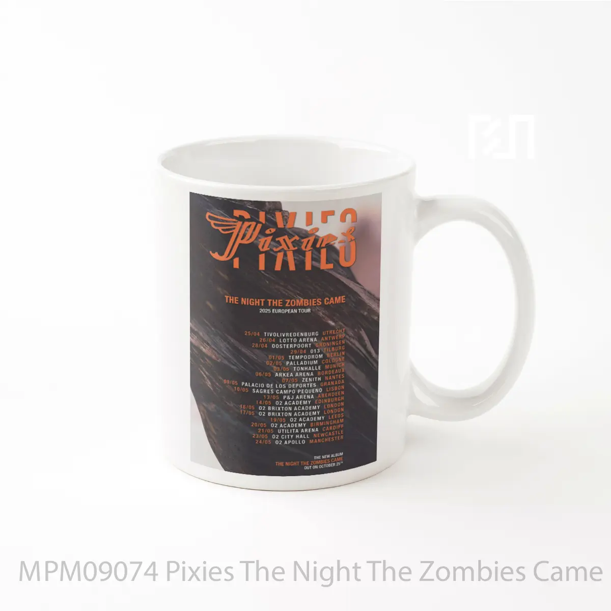Mug Pixies The Night The Zombies Came Uk Europe Tour 2025 MPM09074