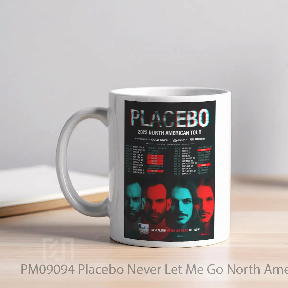 Mug Placebo Never Let Me Go North American Tour 2023 MPM09094 - All-side / Desain