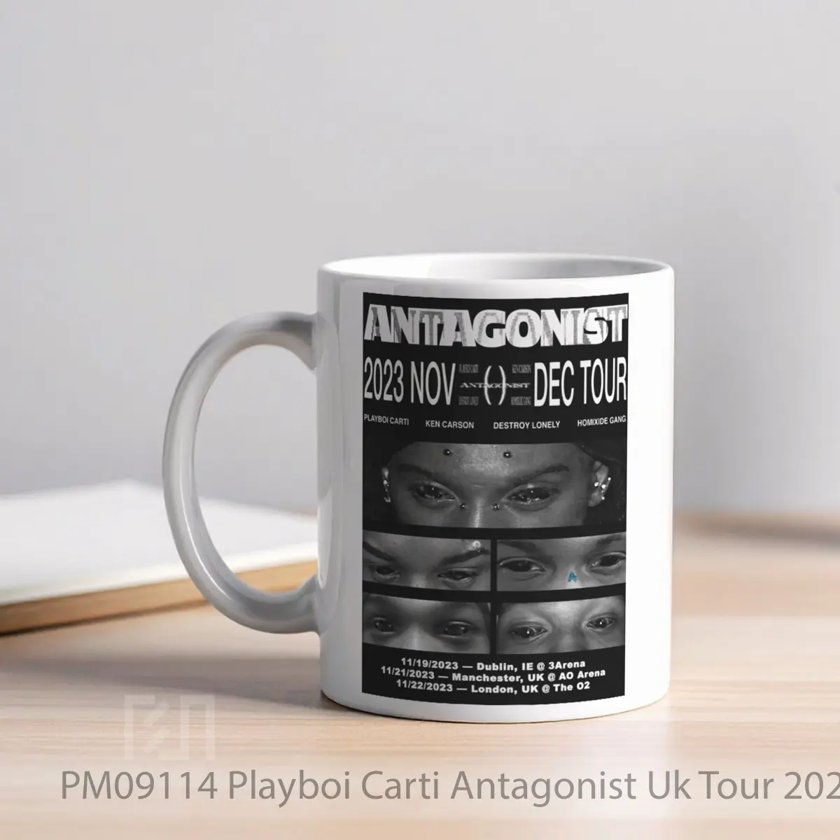 Mug Playboi Carti Antagonist Uk Tour 2023 MPM09114 - All-side / Desain