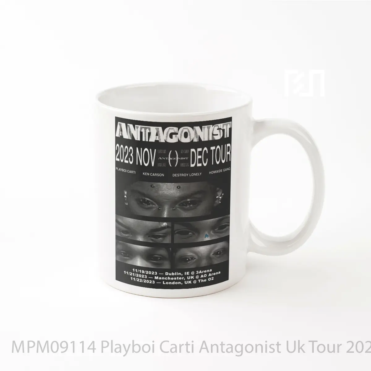 Mug Playboi Carti Antagonist Uk Tour 2023 MPM09114
