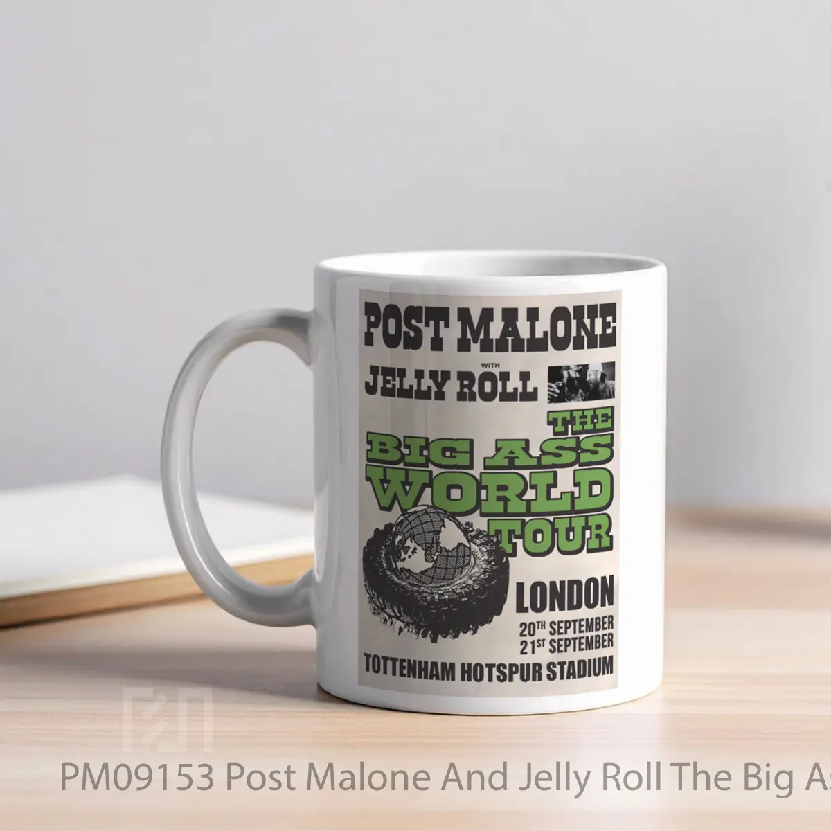 Mug Post Malone And Jelly Roll The Big Ass Tour London MPM09153 - All-side / Desain