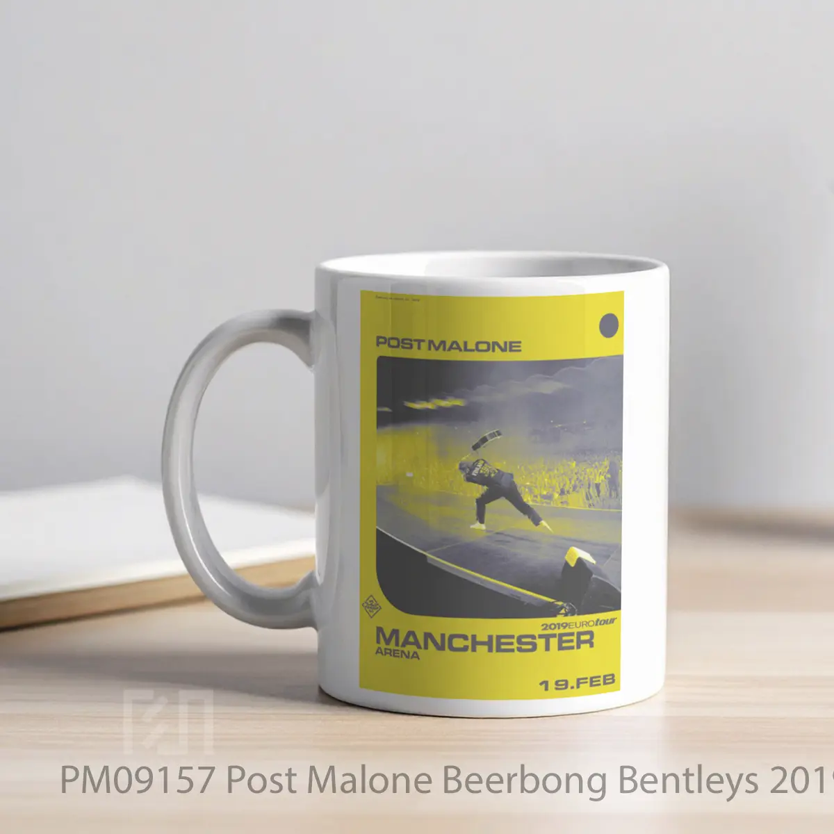 Mug Post Malone Beerbong Bentleys 2019 World Tour Po 12 MPM09157 - All-side / Desain