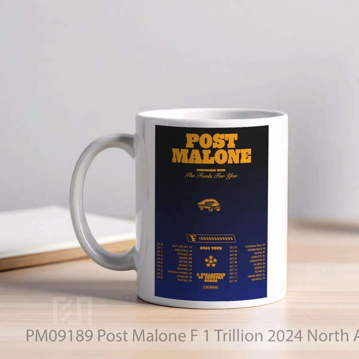 Mug Post Malone F 1 Trillion 2024 North American Tour 1 MPM09189 - All-side / Desain