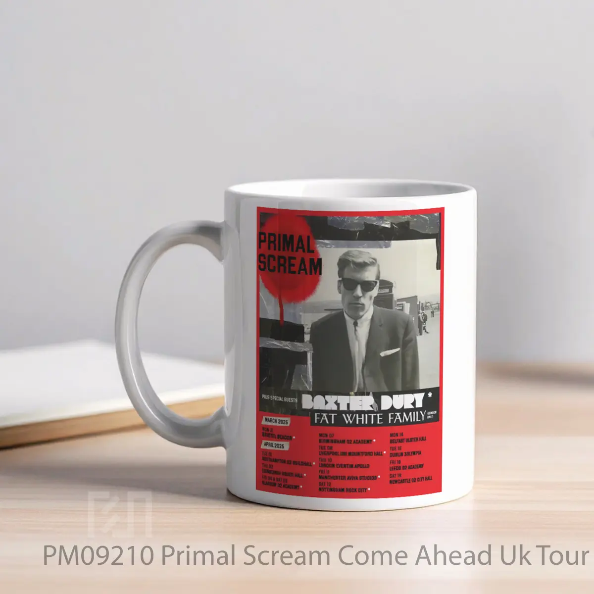 Mug Primal Scream Come Ahead Uk Tour 2025 MPM09210 - All-side / Desain