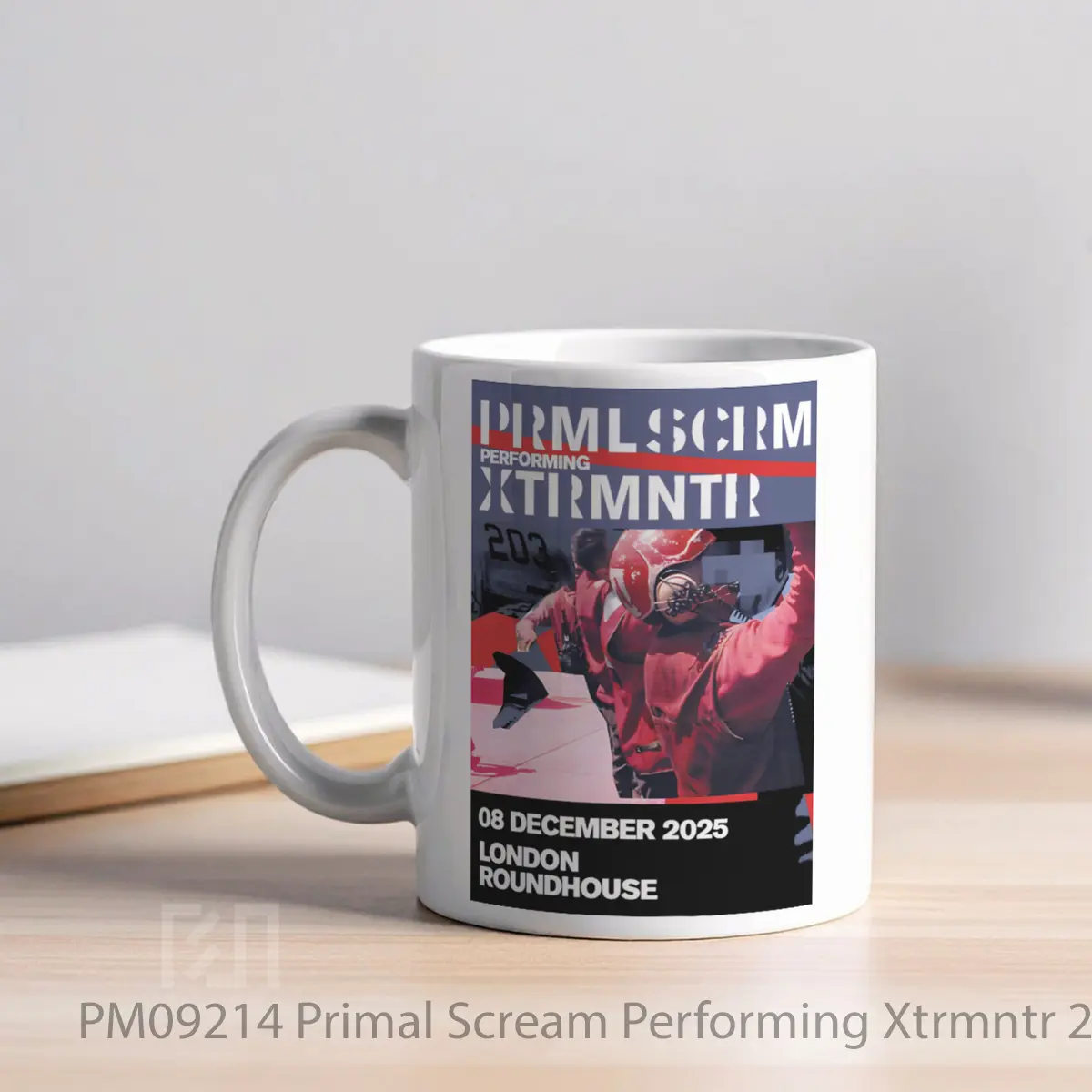 Mug Primal Scream Performing Xtrmntr 2025 Tour London MPM09214 - All-side / Desain