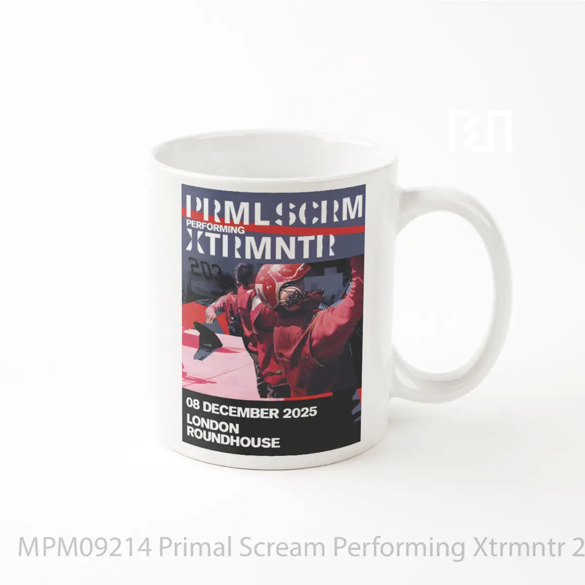 Mug Primal Scream Performing Xtrmntr 2025 Tour London MPM09214