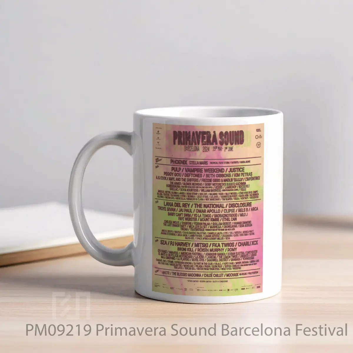 Mug Primavera Sound Barcelona Festival Line Up 2024 MPM09219 - All-side / Desain