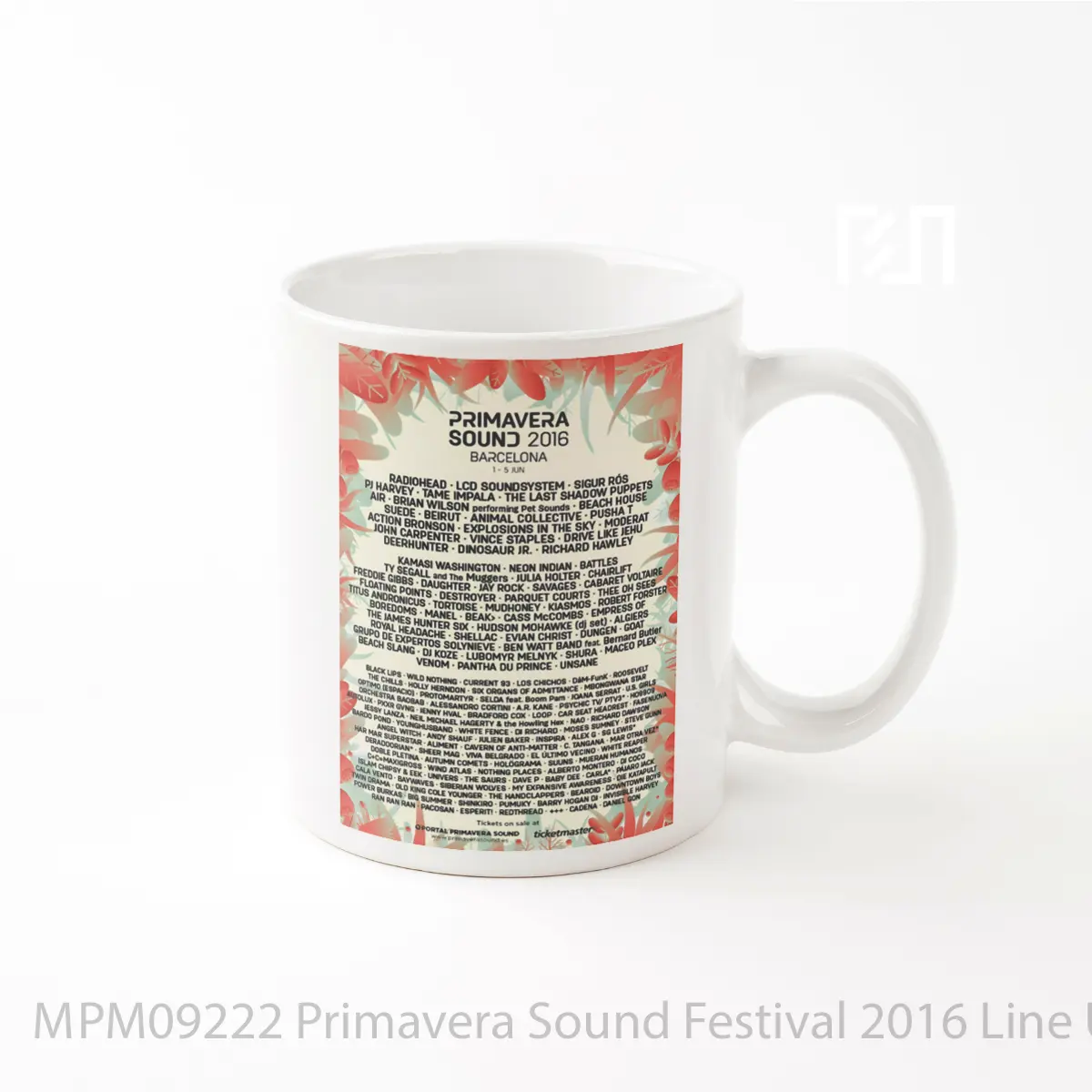 Mug Primavera Sound Festival 2016 Line Up MPM09222