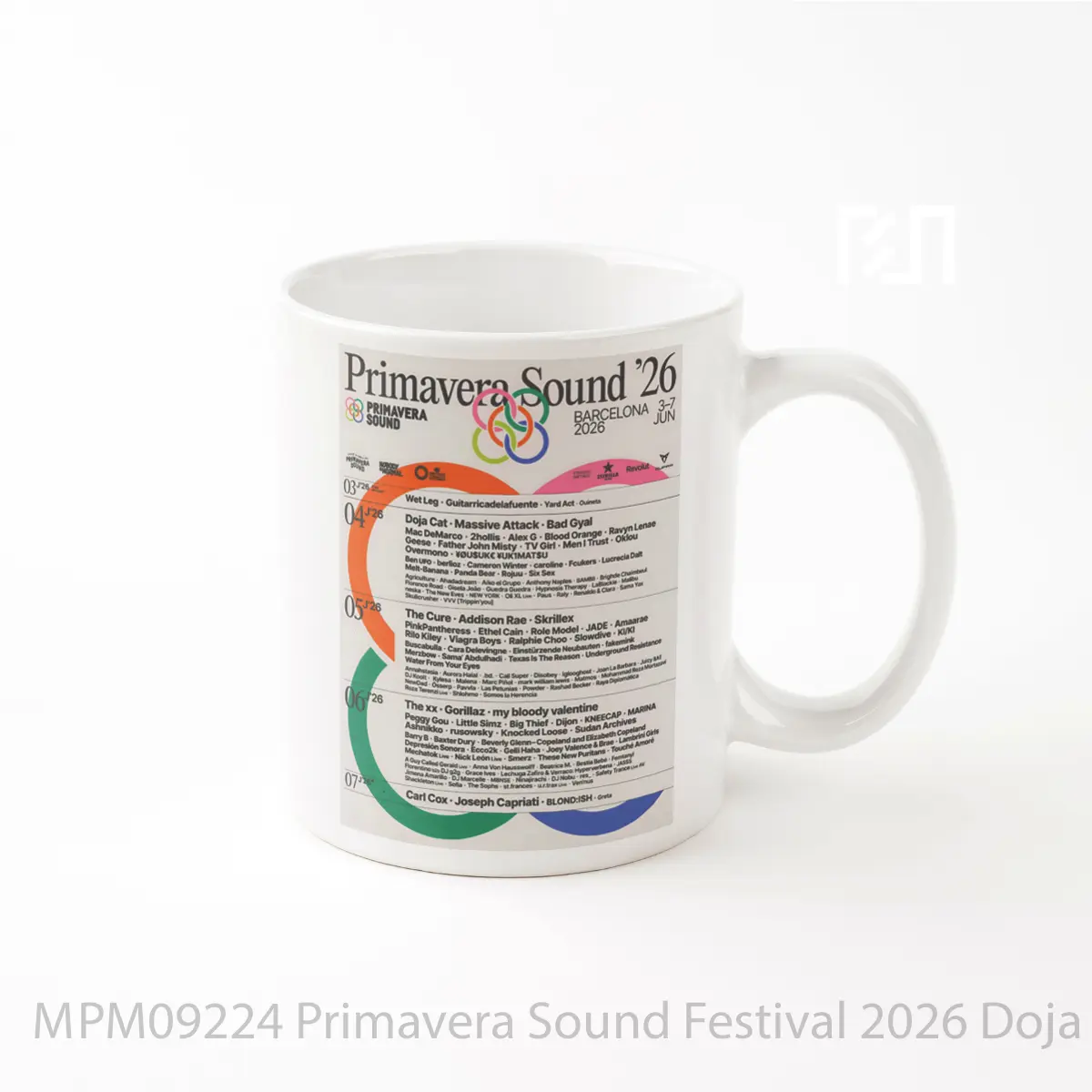 Mug Primavera Sound Festival 2026 Doja Cat The Cure MPM09224