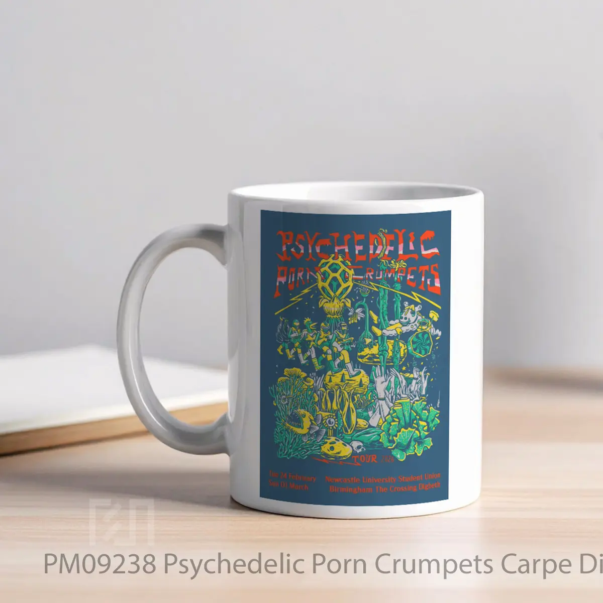 Mug Psychedelic Porn Crumpets Carpe Diem Moonman 2026 Tour MPM09238 - All-side / Desain
