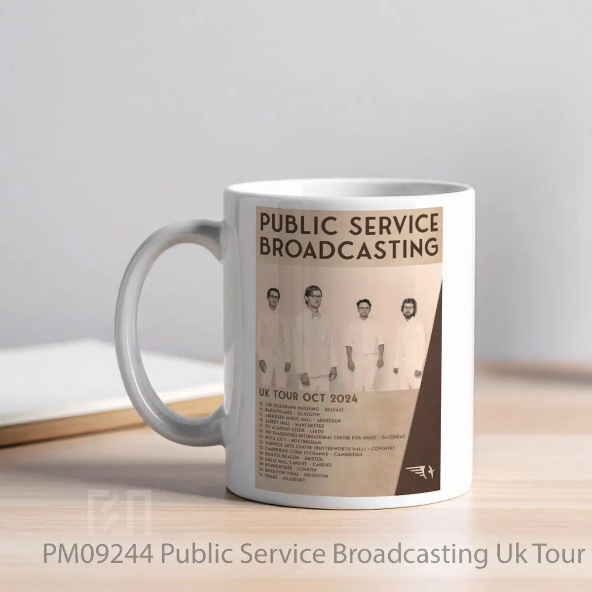 Mug Public Service Broadcasting Uk Tour October 2024 MPM09244 - All-side / Desain