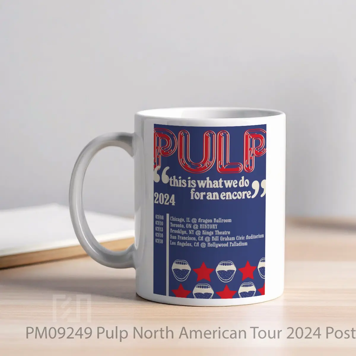 Mug Pulp North American Tour 2024 MPM09249 - All-side / Desain