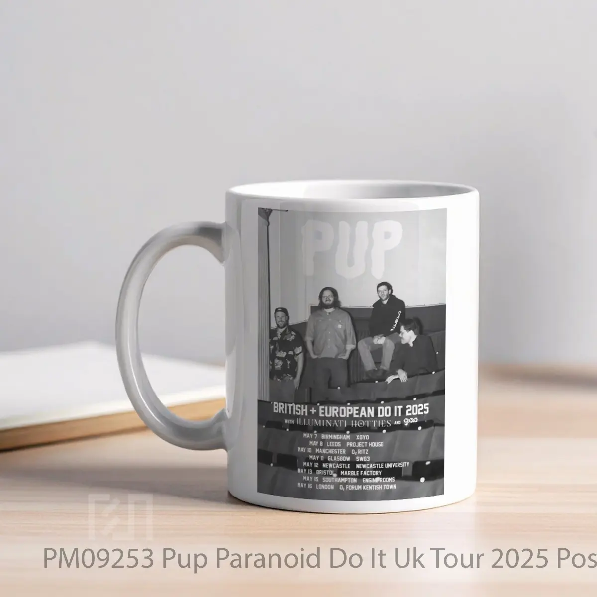Mug Pup Paranoid Do It Uk Tour 2025 MPM09253 - All-side / Desain