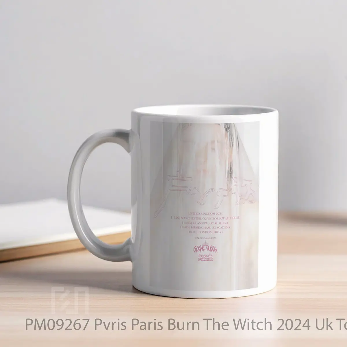 Mug Pvris Paris Burn The Witch 2024 Uk Tour MPM09267 - All-side / Desain