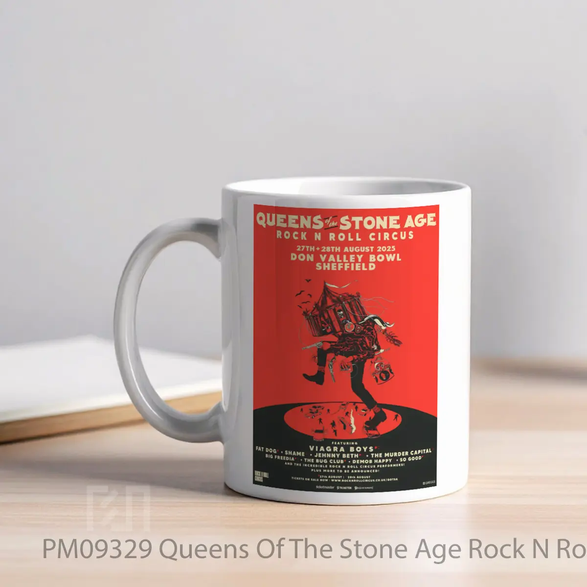 Mug Queens Of The Stone Age Rock N Roll Circus Sheffield 2025 MPM09329 - All-side / Desain
