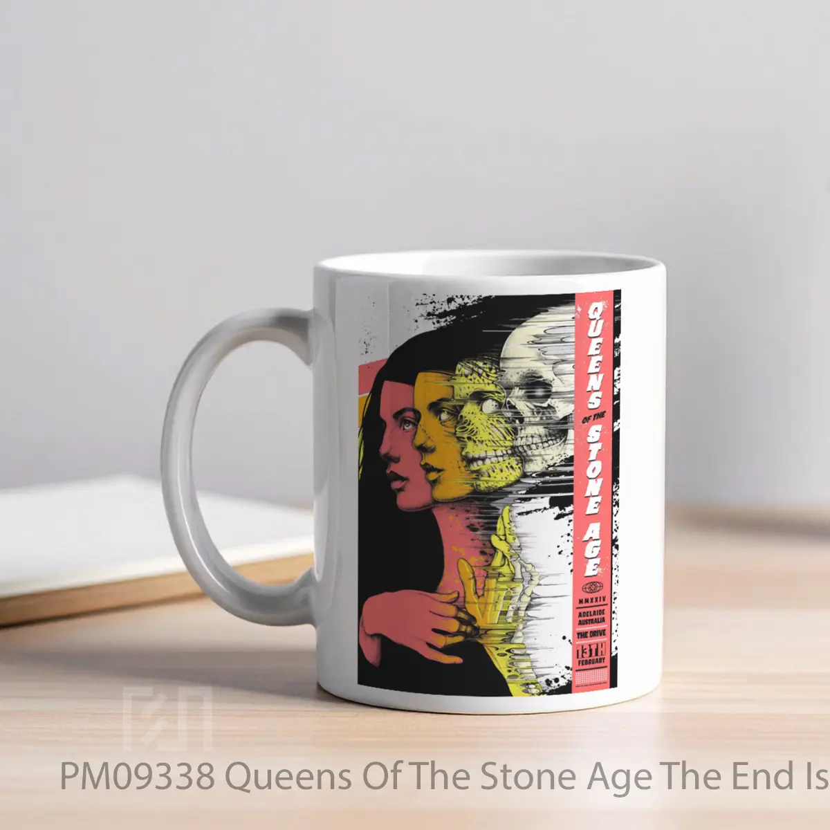 Mug Queens Of The Stone Age The End Is Nero 2024 Tour Adelaide The Drive MPM09338 - All-side / Desain