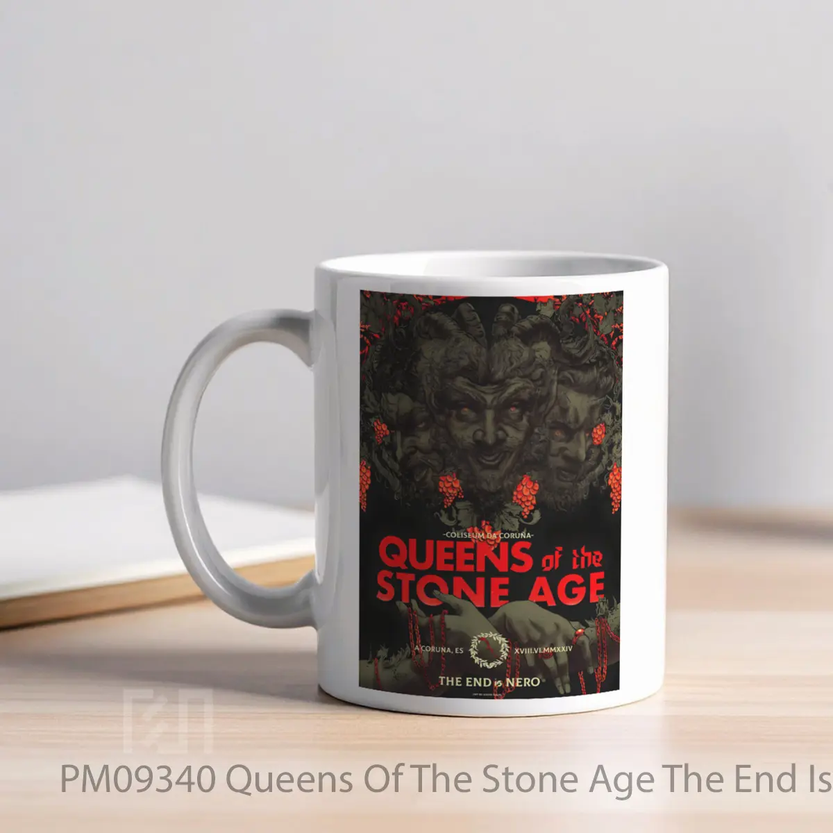 Mug Queens Of The Stone Age The End Is Nero 2024 Tour MPM09340 - All-side / Desain