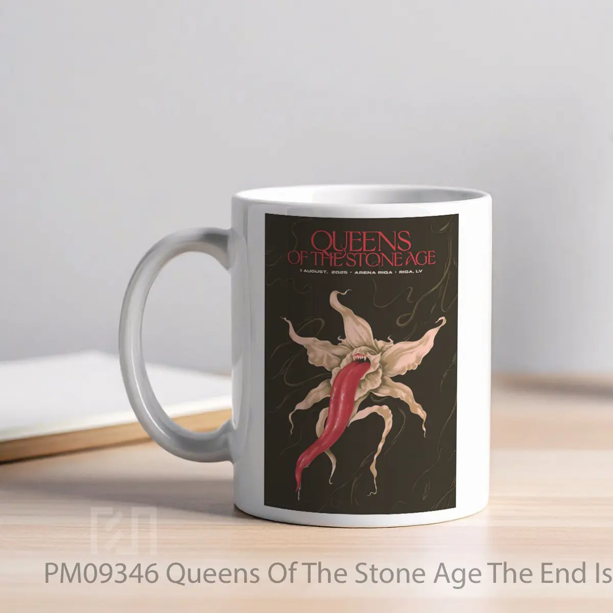 Mug Queens Of The Stone Age The End Is Nero 2025 Tour MPM09346 - All-side / Desain