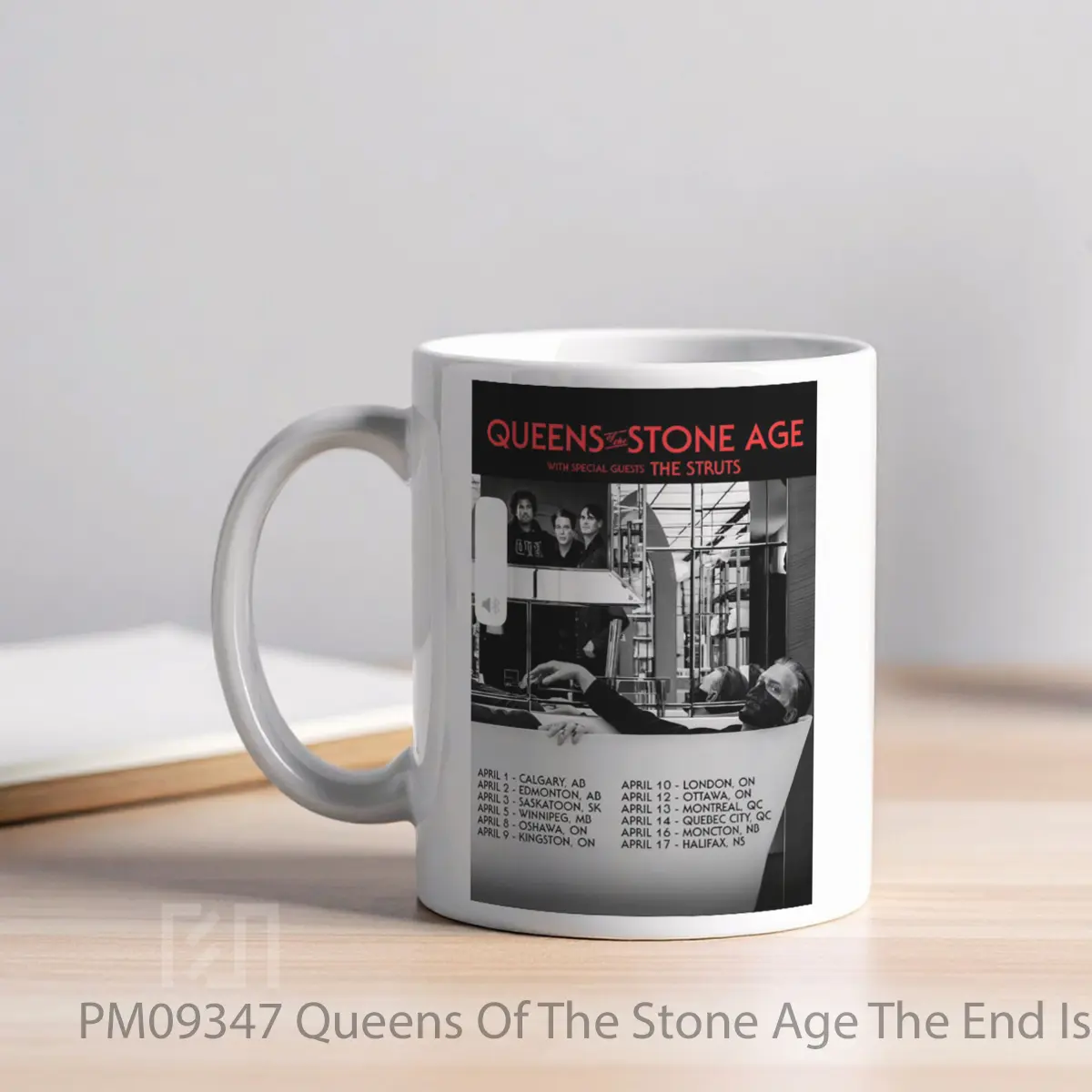 Mug Queens Of The Stone Age The End Is Nero Canada 2024 Tour MPM09347 - All-side / Desain