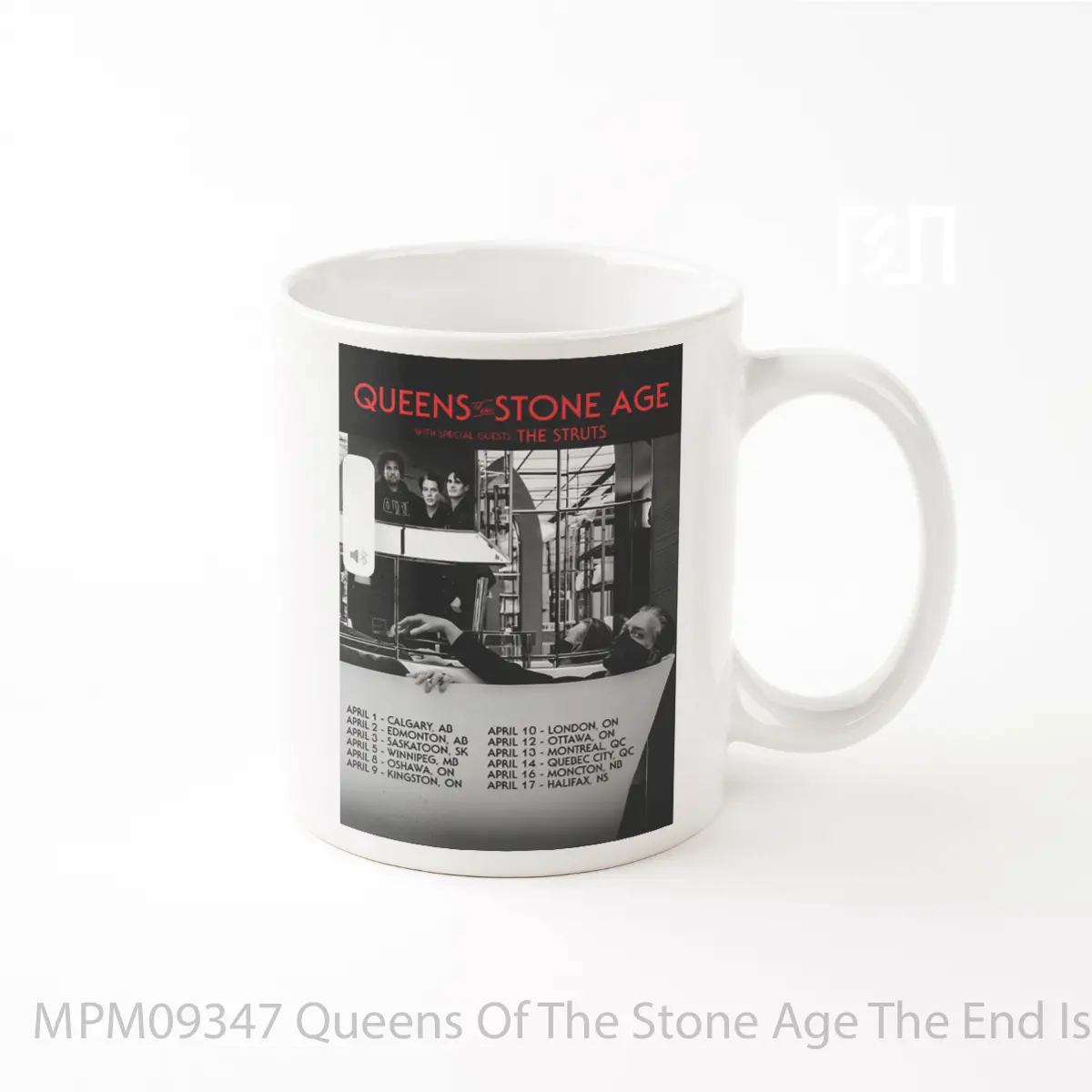 Mug Queens Of The Stone Age The End Is Nero Canada 2024 Tour MPM09347