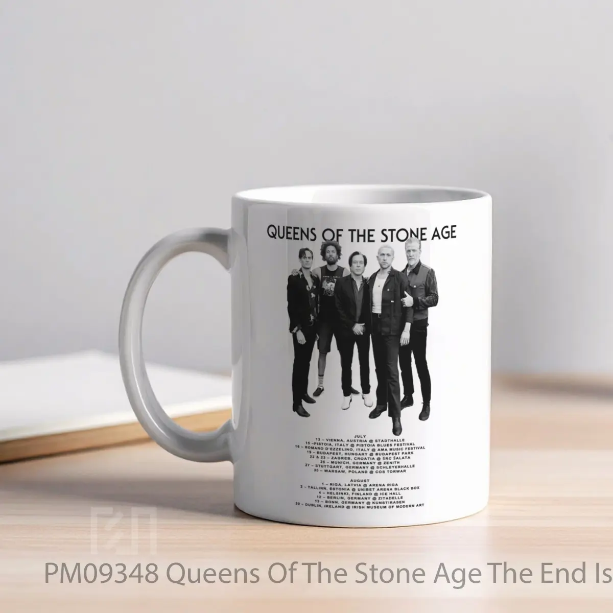 Mug Queens Of The Stone Age The End Is Nero European Tour 2025 MPM09348 - All-side / Desain