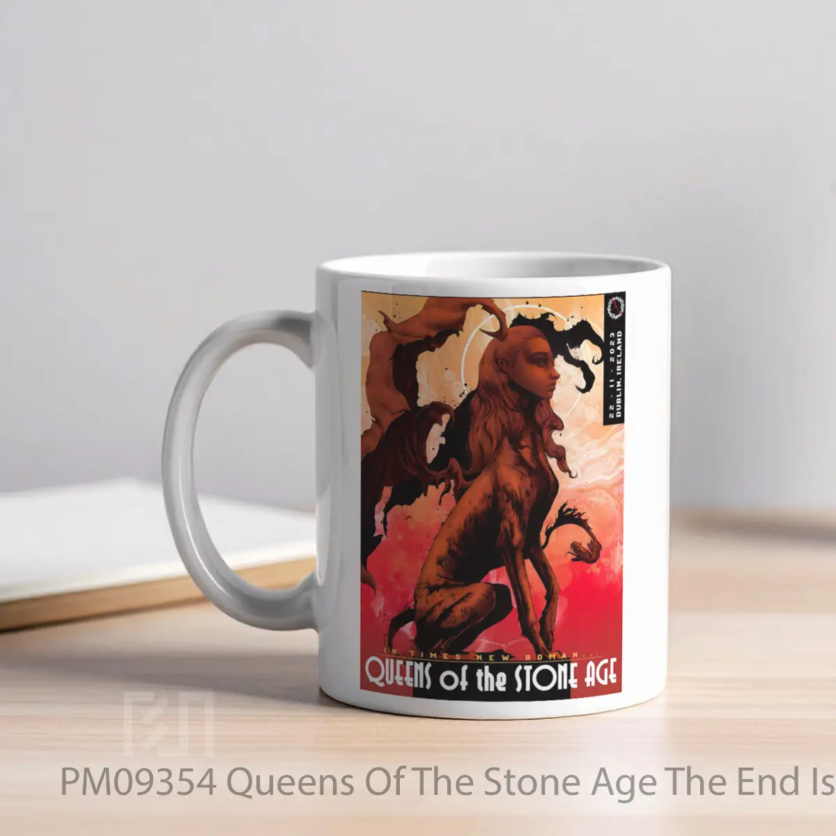 Mug Queens Of The Stone Age The End Is Nero Tour 2023 London MPM09354 - All-side / Desain