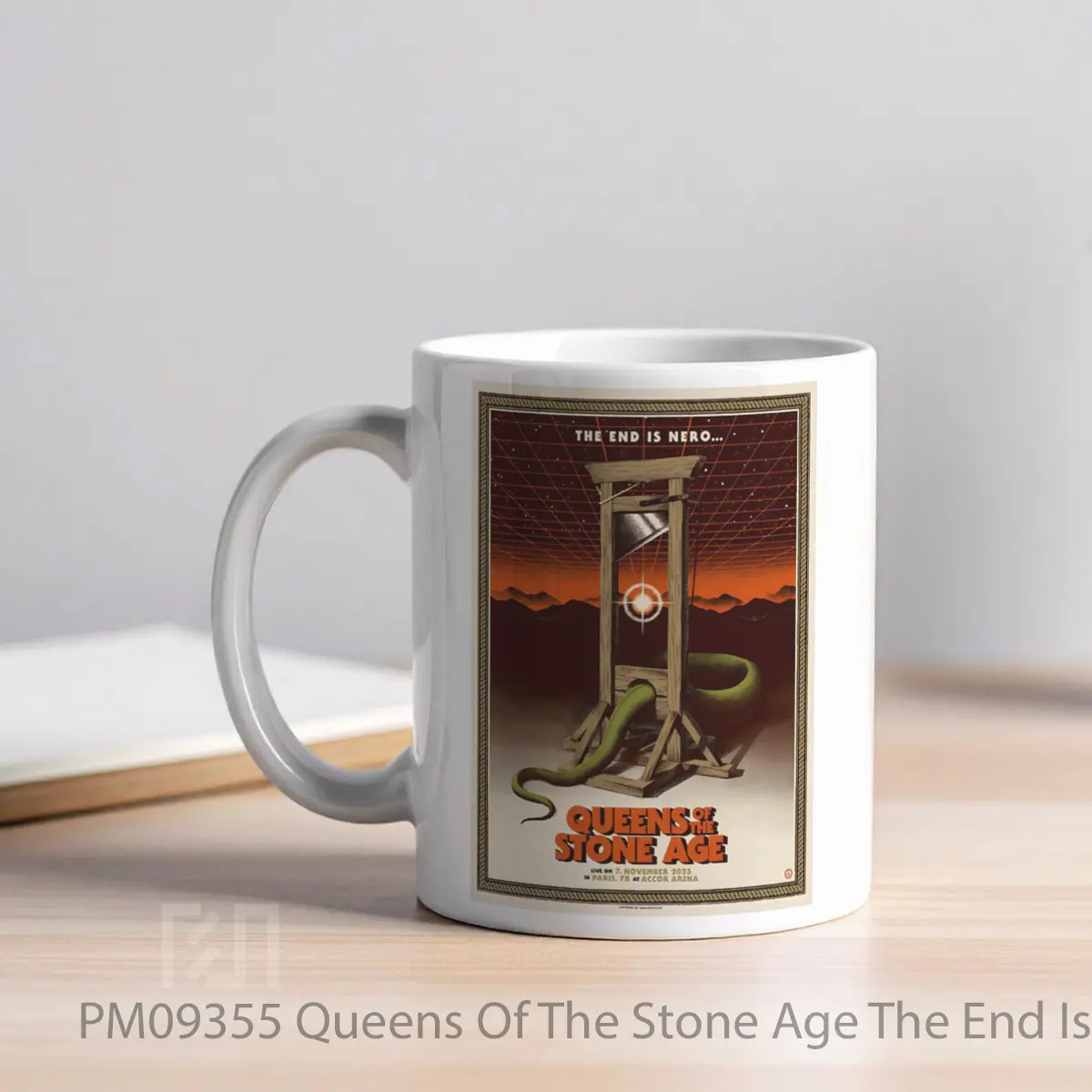 Mug Queens Of The Stone Age The End Is Nero Tour 2023 Paris Accor Arena 7 November 2023 MPM09355 - All-side / Desain