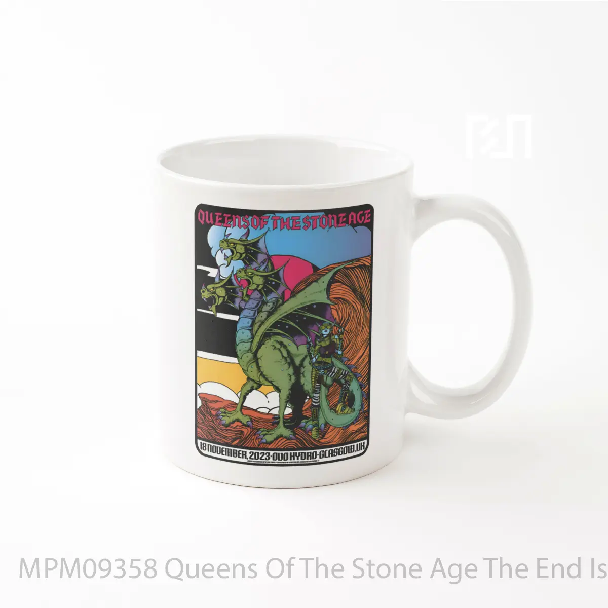 Mug Queens Of The Stone Age The End Is Nero Tur Uk 2023 MPM09358