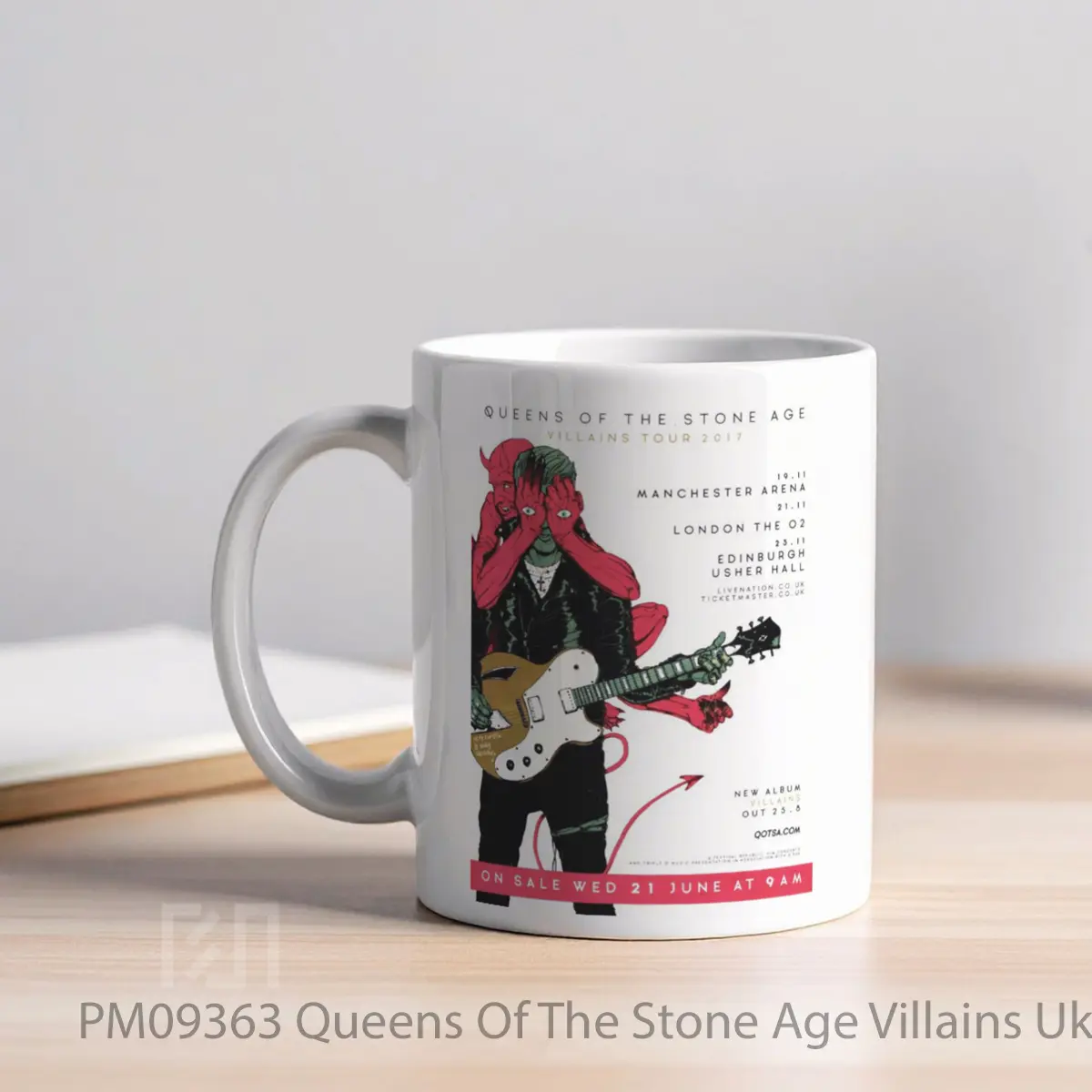 Mug Queens Of The Stone Age Villains Uk Tour 2017 MPM09363 - All-side / Desain