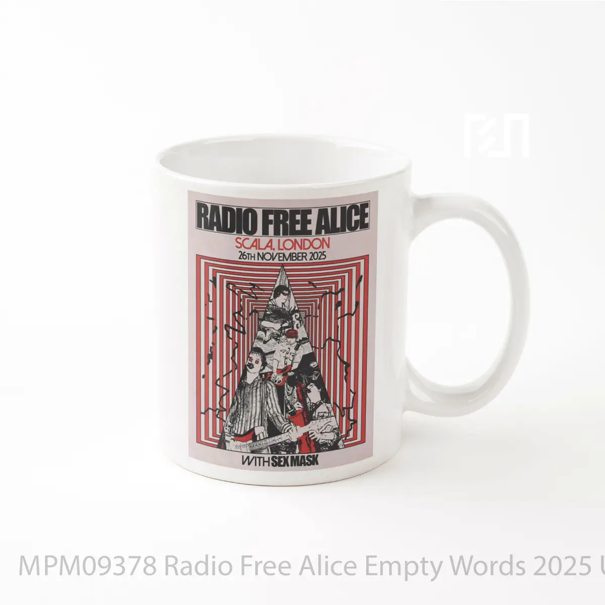 Mug Radio Free Alice Empty Words 2025 Uk Tour London MPM09378