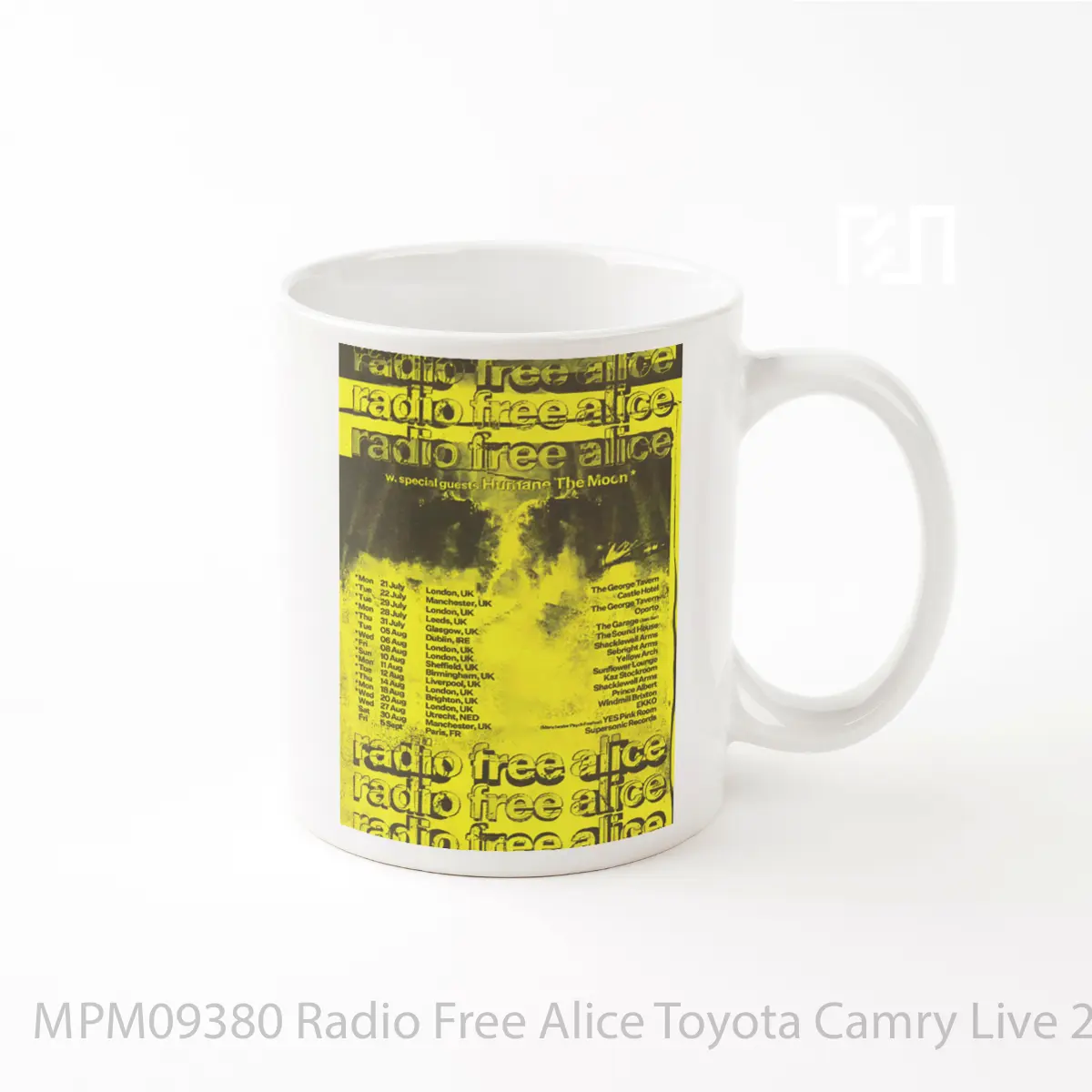 Mug Radio Free Alice Toyota Camry Live 2025 Uk Tour MPM09380