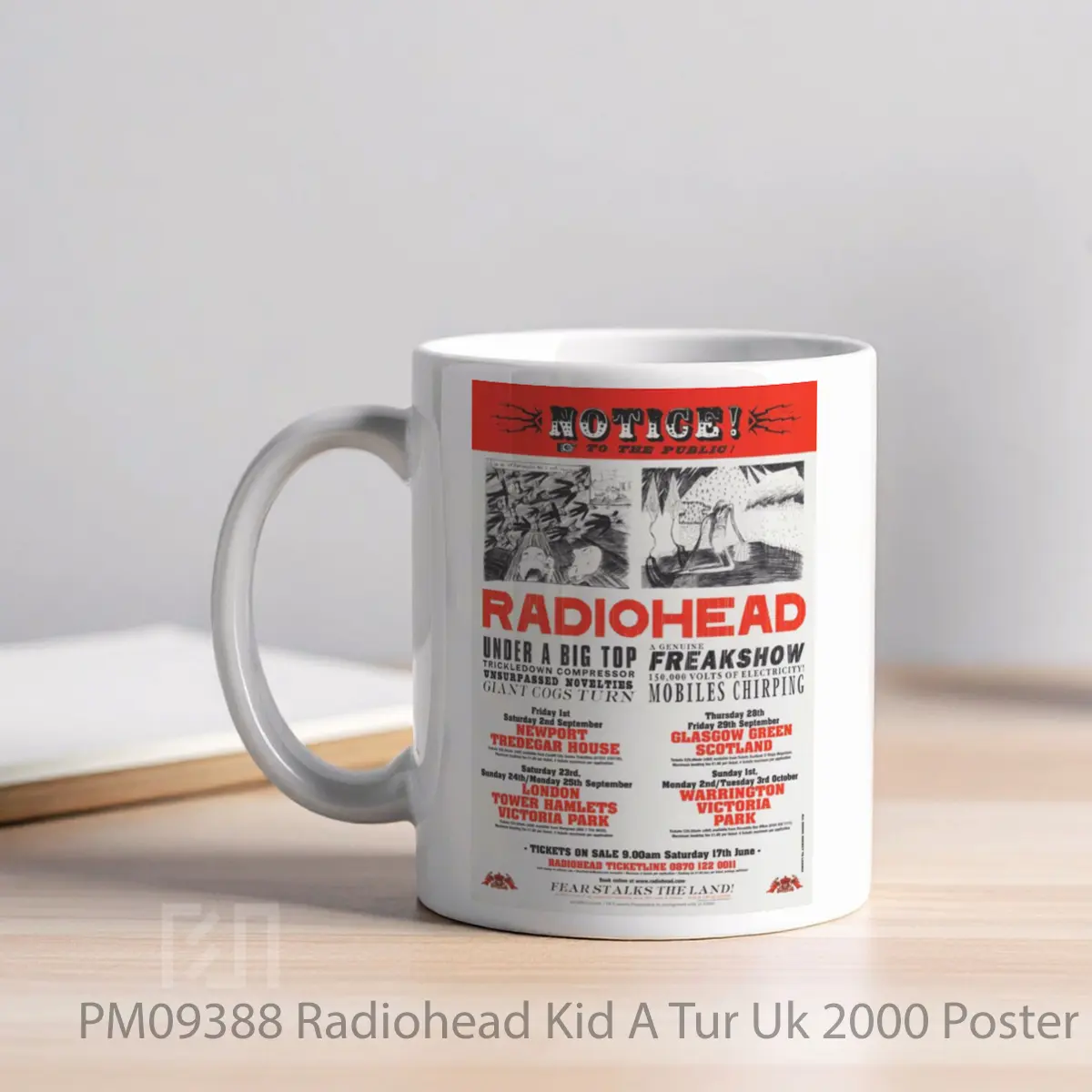 Mug Radiohead Kid A Tur Uk 2000 MPM09388 - All-side / Desain
