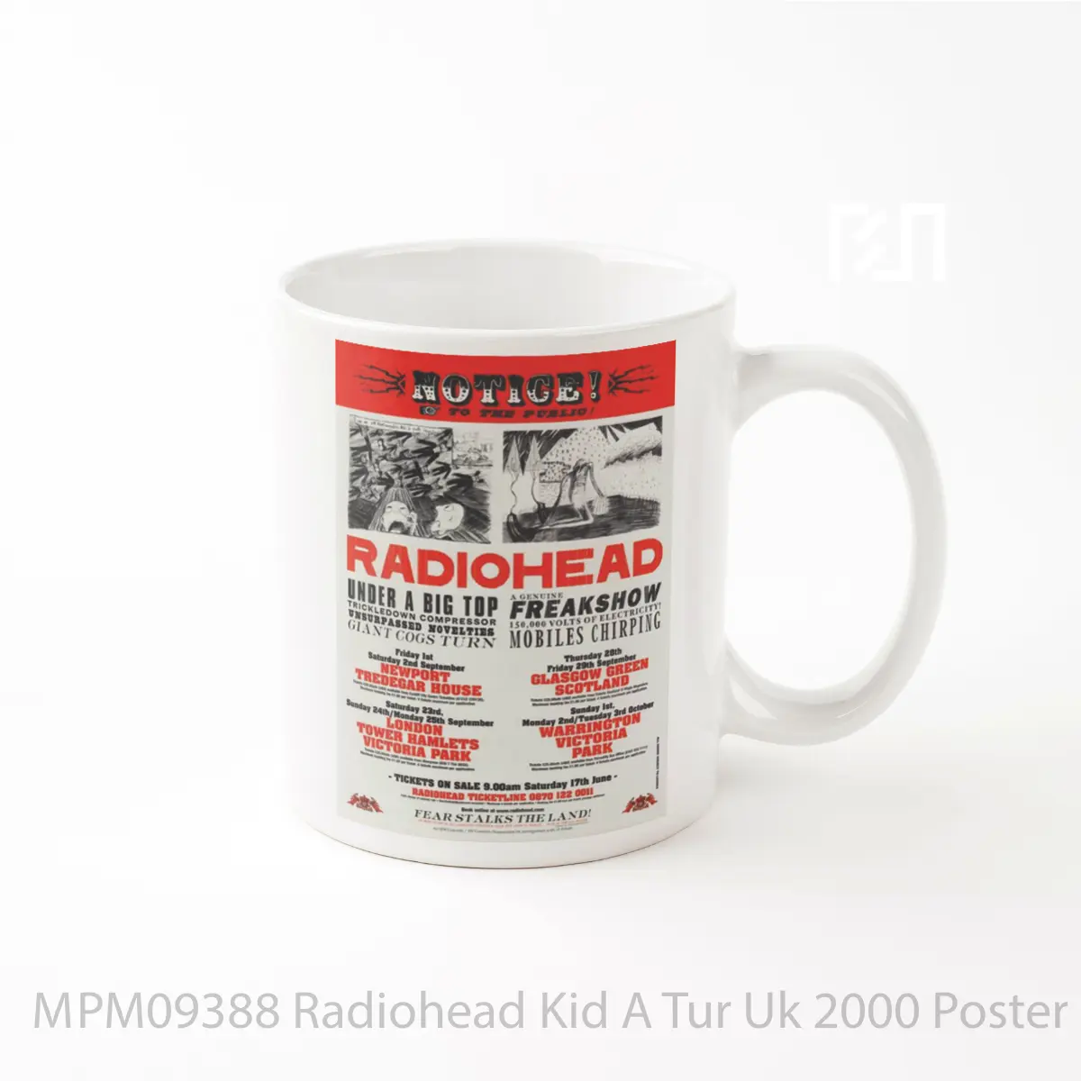 Mug Radiohead Kid A Tur Uk 2000 MPM09388