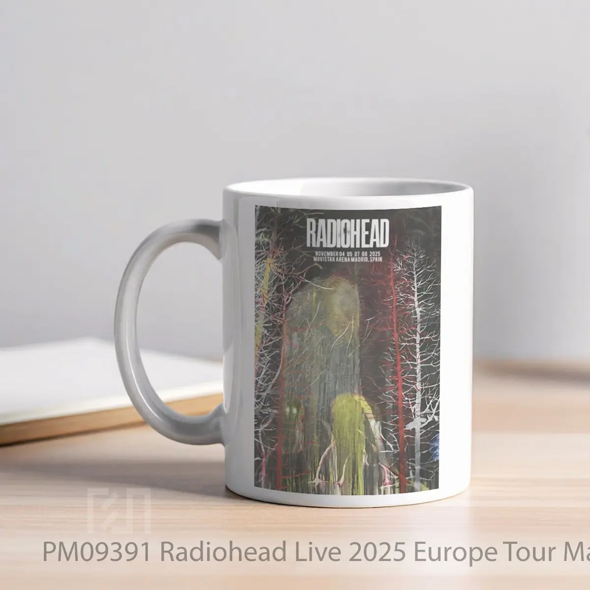 Mug Radiohead Live 2025 Europe Tour Madrid Movistar Arena MPM09391 - All-side / Desain