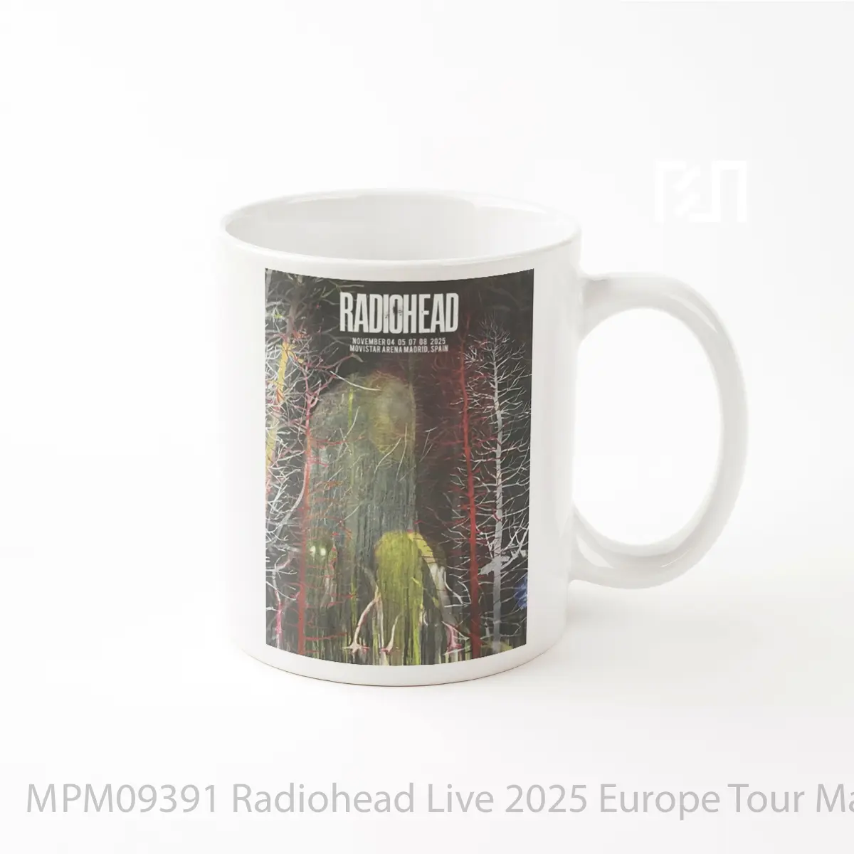Mug Radiohead Live 2025 Europe Tour Madrid Movistar Arena MPM09391