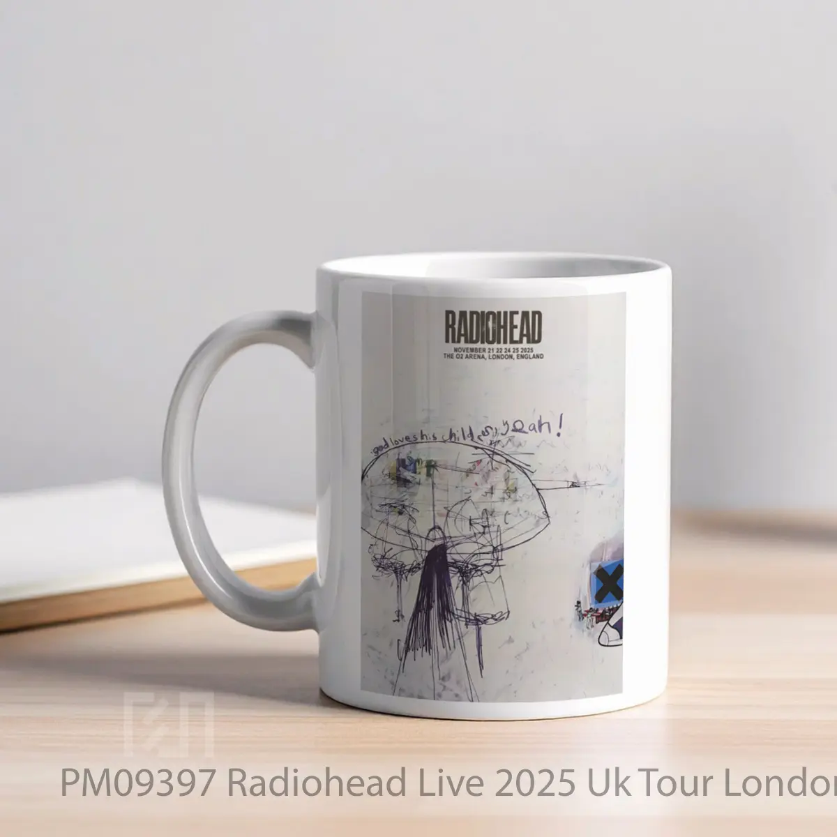 Mug Radiohead Live 2025 Uk Tour London The O2 Arena MPM09397 - All-side / Desain